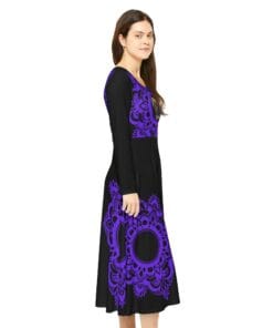 Women's Long Sleeve Samādhi Dance Dress (AOP) - Afbeelding 6