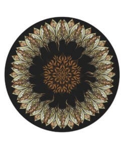 Alternative view of Pixie Leaf Round Rug