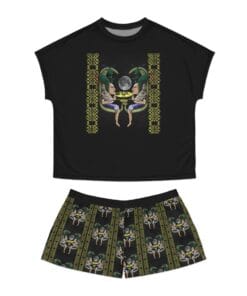 Pajama Set – Moongoddess Rabbit Tochtli Women’s Short Pajama Set