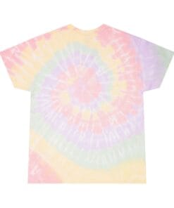 Alternative view of Spiral Tie-Dye Tee with Floral Design - Perfect for Summer Festivals & Casual Outings