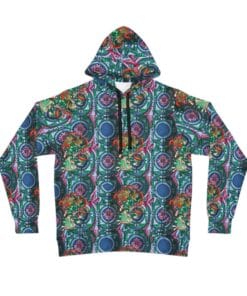 Sacred Geometry  Hoodie with Itzamna Yantra Design
