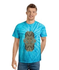 Cyclone Tie-Dye Tee - Vibrant Yellow Relaxed Fit T-Shirt - Afbeelding 11