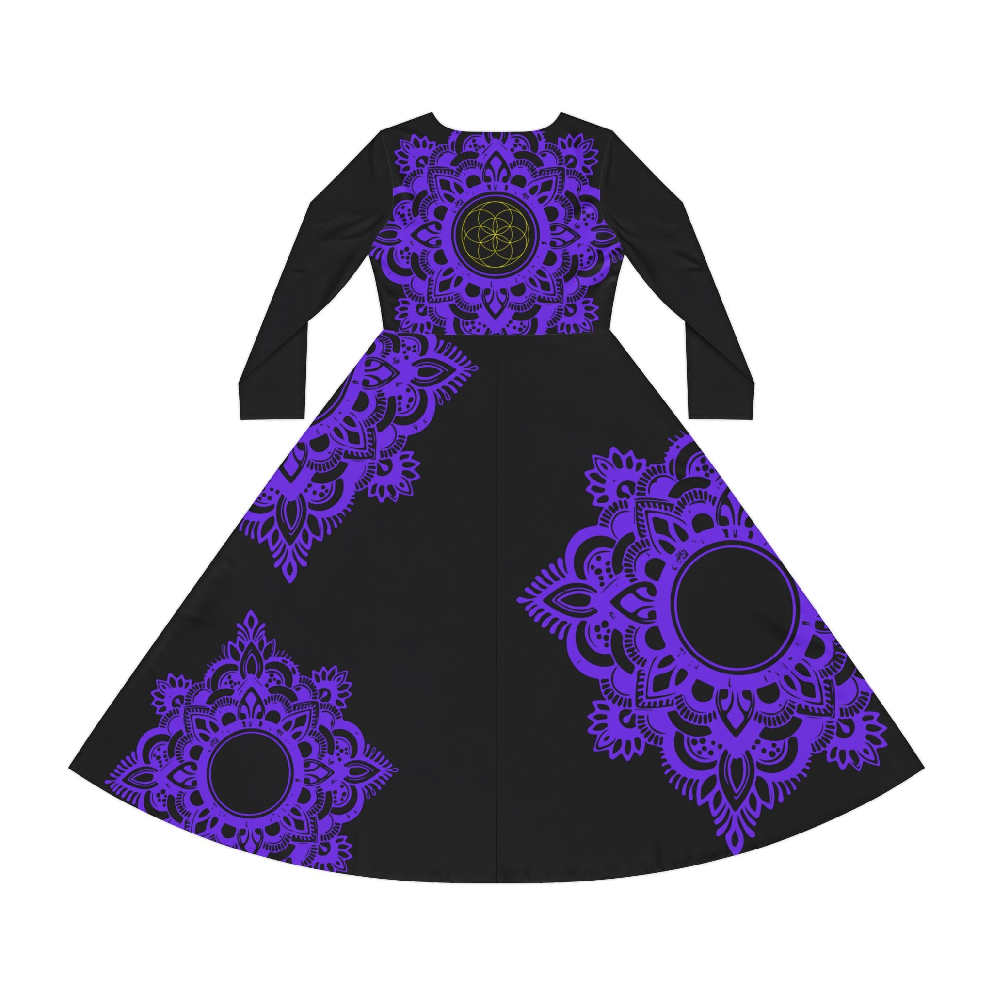 Women's Long Sleeve Samdhi Dance Dress (AOP) - Tzunun Design